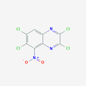 molecular formula C8HCl4N3O2 B8313524 2,3,6,7-Tetrachloro-5-nitro-quinoxaline 