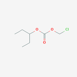 molecular formula C7H13ClO3 B8313529 Chloromethyl pentan-3-yl carbonate 