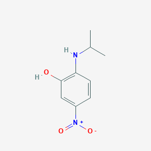 molecular formula C9H12N2O3 B8313530 2-(Isopropylamino)-5-nitrophenol 