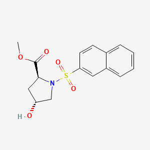 (2S,4R)-4-Hydroxy-1-(naphthalene-2-sulfonyl)-pyrrolidine-2-carboxylic acid methyl ester