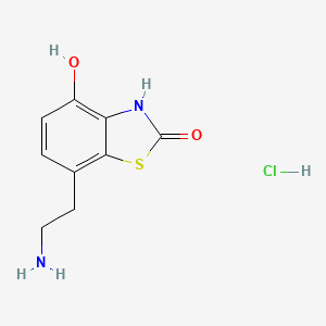 4-Hydroxy-7-(2-aminoethyl)-1,3-benzothiazol-2(3H)-one hydrochloride