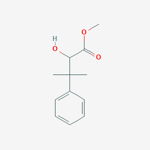 molecular formula C12H16O3 B8313657 Methyl 2-hydroxy-3-methyl-3-phenylbutanoate 
