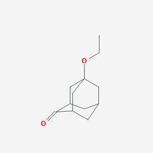 molecular formula C12H18O2 B8313670 5-Ethoxyadamantan-2-one 