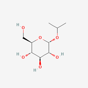 molecular formula C9H18O6 B8313689 isopropyl alpha-D-glucopyranoside CAS No. 25320-92-7