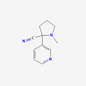 molecular formula C11H13N3 B8313704 2'-Cyanonicotine 