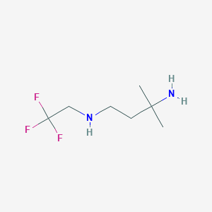 3-Methyl-N1-(2,2,2-trifluoroethyl)butane-1,3-diamine
