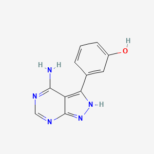 3-(4-amino-1H-pyrazolo[3,4-d]pyrimidin-3-yl)phenol