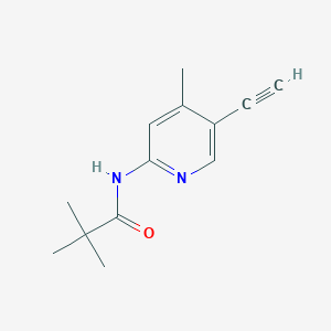 5-Ethynyl-4-methyl-2-(trimethylacetyl)aminopyridine