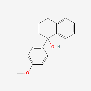 molecular formula C17H18O2 B8313839 1-Hydroxy-1-(4-methoxyphenyl)tetralin 
