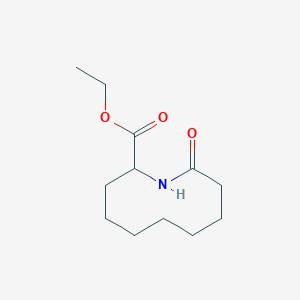 molecular formula C12H21NO3 B8313867 Ethyl 2-oxo-1-azacyclodecane-10-carboxylate 