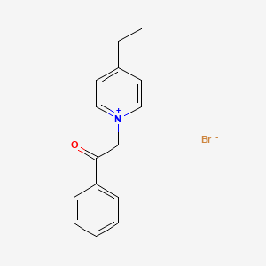Pyridinium, 4-ethyl-1-(2-oxo-2-phenylethyl)-, bromide