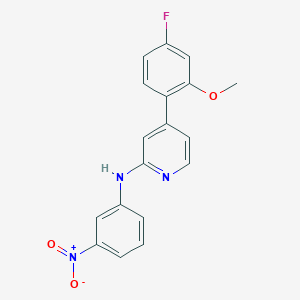 4-(4-fluoro-2-methoxyphenyl)-N-(3-nitrophenyl)pyridin-2-amine