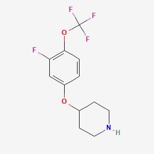 4-(3-Fluoro-4-(trifluoromethoxy)phenoxy)piperidine