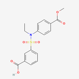 3-{Ethyl[4-(methoxycarbonyl)phenyl]sulfamoyl}benzoic acid