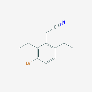 (3-Bromo-2,6-diethyl-phenyl)-acetonitrile