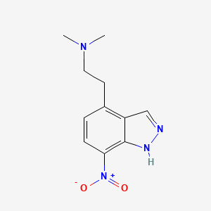 N,N-dimethyl-N-[2-(7-nitro-1H-indazol-4-yl)ethyl]amine