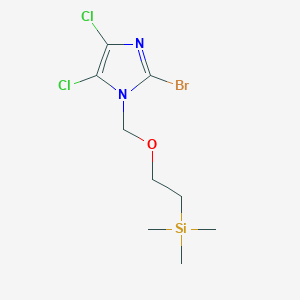 molecular formula C9H15BrCl2N2OSi B8314102 2-Bromo-4,5-dichloro-1-((2-(trimethylsilyl)ethoxy)methyl)-1H-imidazole 
