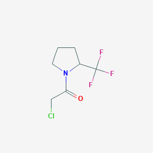 2-Chloro-1-(2-(trifluoromethyl)pyrrolidin-1-yl)ethanone