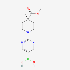 (2-(4-(Ethoxycarbonyl)-4-methylpiperidin-1-yl)pyrimidin-5-yl)boronic acid
