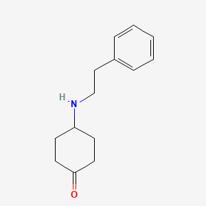 4-[(2-Phenylethyl)amino]cyclohexanone