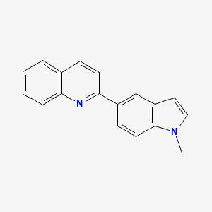molecular formula C18H14N2 B8314150 2-(1-Methyl-1H-indol-5-yl)quinoline 