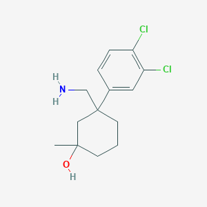 3-Aminomethyl-3-(3,4-dichloro-phenyl)-1-methyl-cyclohexanol