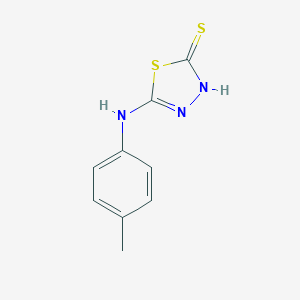molecular formula C9H9N3S2 B083145 5-p-Tolylamino-[1,3,4]thiadiazole-2-thiol CAS No. 14731-25-0