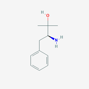 molecular formula C11H17NO B8314589 (3S)-3-Amino-2-methyl-4-phenylbutan-2-ol 