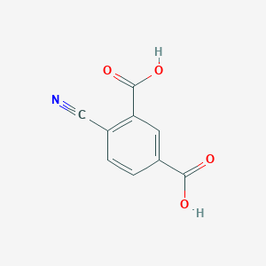 molecular formula C9H5NO4 B8314645 4-Cyanoisophthalic acid 