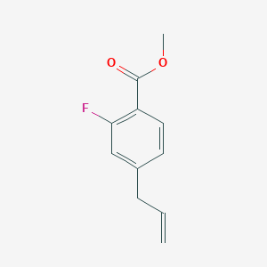 molecular formula C11H11FO2 B8314654 Methyl 4-allyl-2-fluorobenzoate 