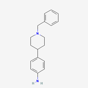 4-[1-(Phenylmethyl)-4-piperidinyl]-benzenamine