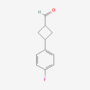 trans-3-(4-Fluorophenyl)cyclobutanecarbaldehyde