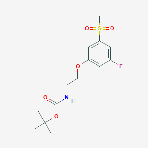 Tert-butyl 2-[3-fluoro-5-(methylsulfonyl)phenoxy]ethyl-carbamate