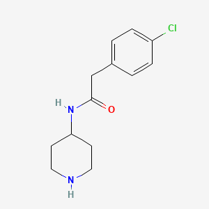 2-(4-chloro-phenyl)-N-piperidin-4-yl-acetamide
