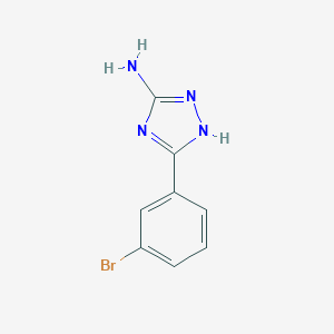 molecular formula C8H7BrN4 B083148 5-(3-bromophenyl)-4H-1,2,4-triazol-3-amine CAS No. 383130-99-2
