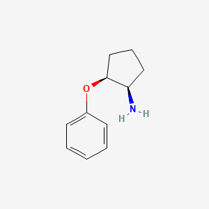 molecular formula C11H15NO B8314818 cis-2-Phenoxycyclopentylamine 