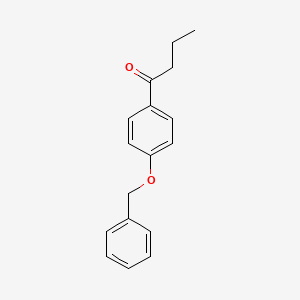 molecular formula C17H18O2 B8314868 4'-(benzyloxy)-Butyrophenone 