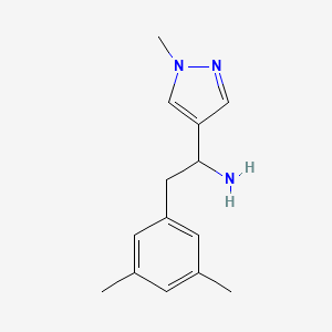 2-(3,5-Dimethyl-phenyl)-1-(1-methyl-1h-pyrazol-4-yl)-ethylamine