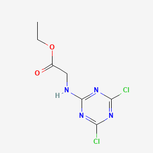 4,6-dichloro-2-ethoxycarbonylmethylamino-S-triazine