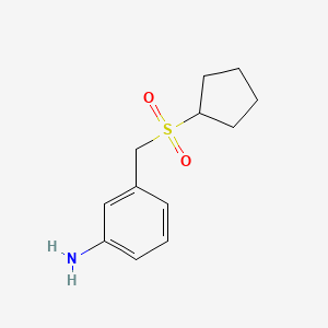 3-[(Cyclopentylsulfonyl)methyl]aniline
