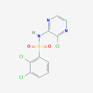 molecular formula C10H6Cl3N3O2S B8314992 2,3-Dichloro-N-(3-chloro-2-pyrazinyl)benzenesulphonamide 