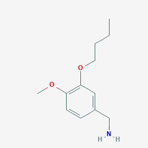 3-n-Butoxy-4-methoxybenzylamine