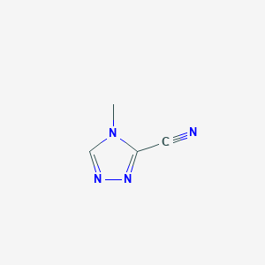 molecular formula C4H4N4 B8315154 4-methyl-4H-1,2,4-triazole-3-carbonitrile 