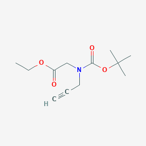 molecular formula C12H19NO4 B8315172 n-Tert-butoxycarbonyl-propargylglycine ethyl ester 