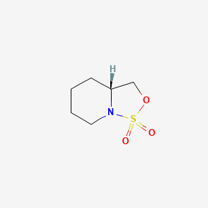 molecular formula C6H11NO3S B8315177 (R)-Hexahydro-[1,2,3]oxathiazolo[3,4-a]pyridine 1,1-dioxide 