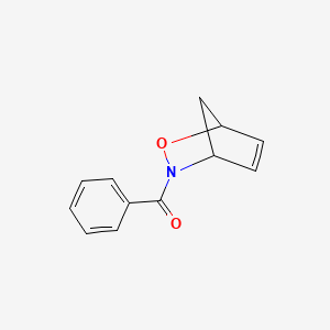 molecular formula C12H11NO2 B8315214 (2-Oxa-3-azabicyclo[2.2.1]hept-5-en-3-yl)-phenylmethanone CAS No. 59438-62-9