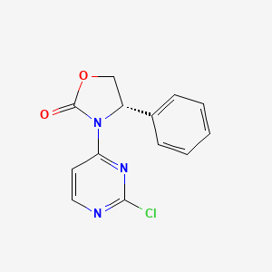 molecular formula C13H10ClN3O2 B8315242 (S)-3-(2-chloropyrimidin-4-yl)-4-phenyloxazolidin-2-one CAS No. 1429180-78-8