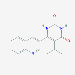 5-Isopropyl-6-quinolin-3-yl-1H-pyrimidine-2,4-dione
