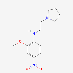 2-methoxy-4-nitro-N-(2-pyrrolidin-1-ylethyl)aniline