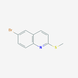 molecular formula C10H8BrNS B8315326 6-Bromo-2-(methylsulfanyl)quinoline 